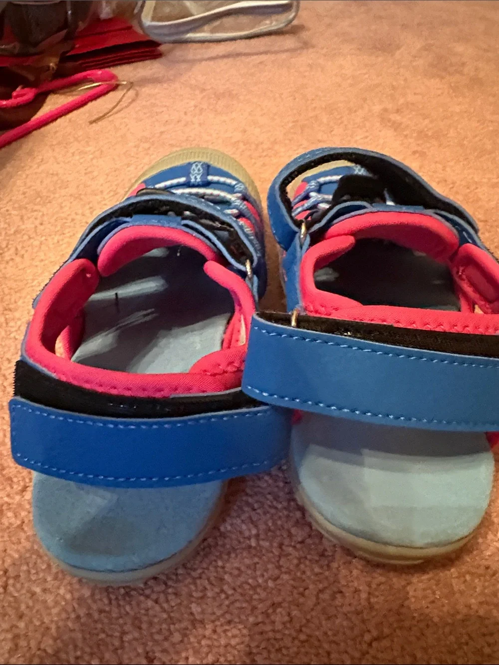 Dream Pairs Kids Blue and Pink Water Sandals